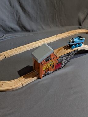 Thomas And Friends Wooden Railway Track Closed Quarry Mine And Thomas Train